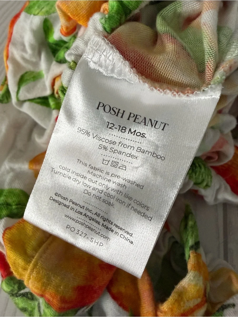 Posh Peanut Peach Bubble Romper